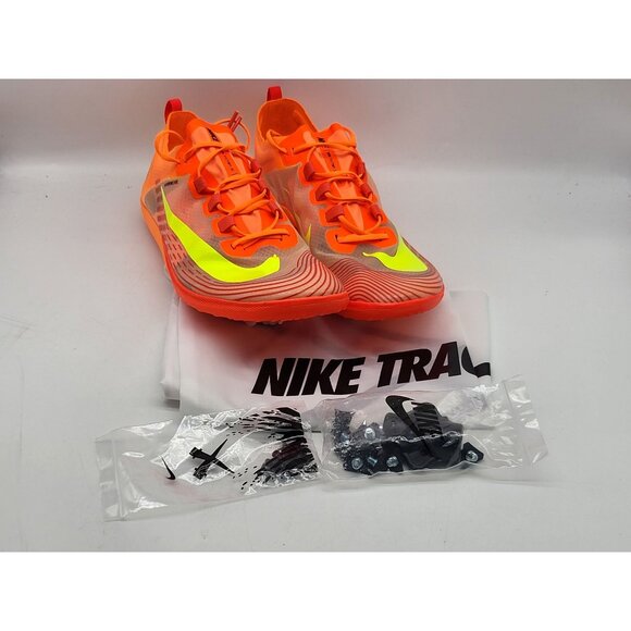 Nike Zoom Victory 5 XC Track & Field Distance Spikes Orange Volt Men's Size 10.5 - Picture 2 of 11